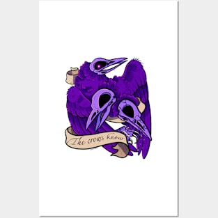 The crows know (purple) Posters and Art